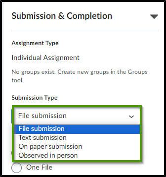 Submission Type: File submission