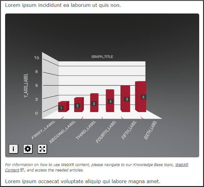 example bar graph model with filler data values