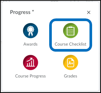 Progress Menu, Course Checklist - All.PNG