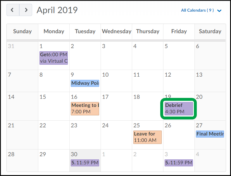 Calendar, Month View select event - Students.png