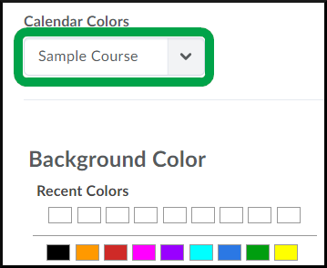 Calendar, Change Color course dropdown - All.png