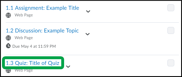 Course Menu, Module Page topic name for quiz- Students.png