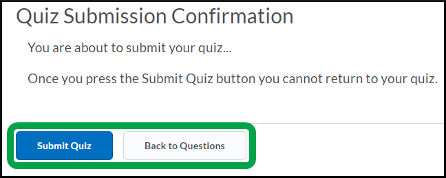 Quizzes, Submit Quiz and Back butttons - Students.png