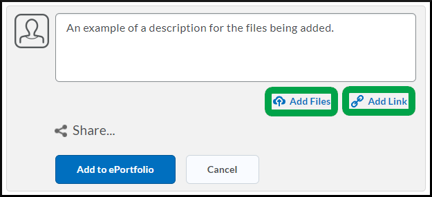 ePortfolio, Post Items add files and link link 2 - All.png